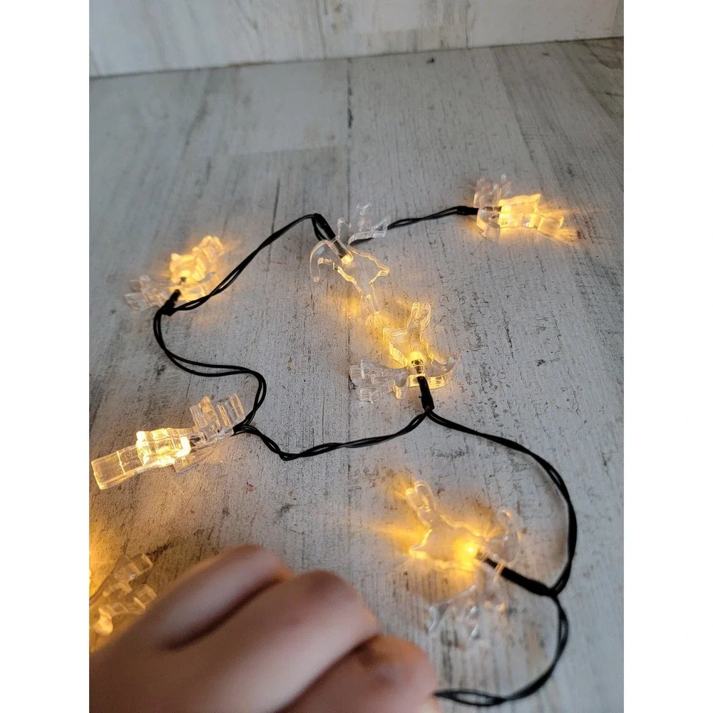 Light up reindeer AS IS string light‎ Xmas home decor figure Santa Claus